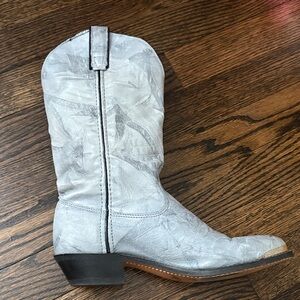 Light blue Western Cowboy Boots